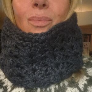 Cozy Marine Knit Scarf